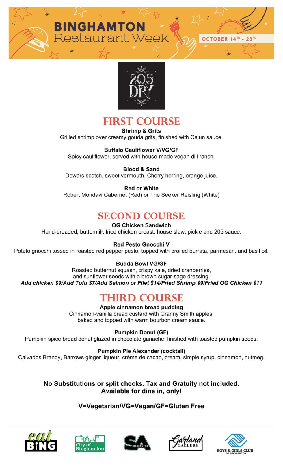 View Restaurant Week Menu Restaurant Week Menus | eatBING | Celebrating the Food & Drink of ...